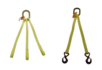Multi-leg nylon web bridle with master link